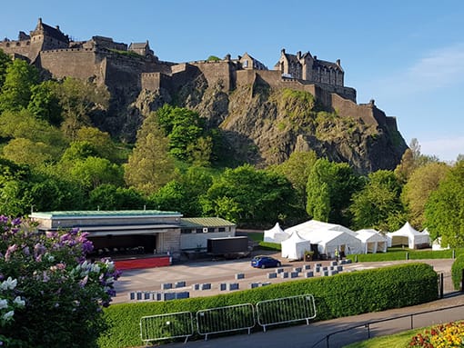 Concert support, Ross bandstand, Edinburgh Concert support, Ross bandstand, Edinburgh