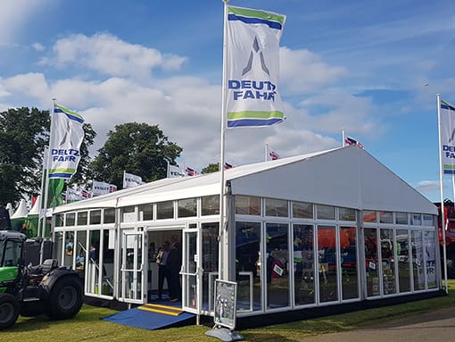 Windowed Clearspan Marquee for the Royal Highland Show by Purvis Marquees Windowed Clearspan Marquee for the Royal Highland Show by Purvis Marquees
